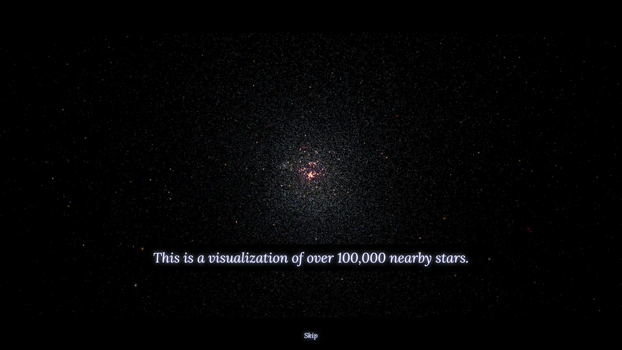 Screenshot of 100,000 Stars