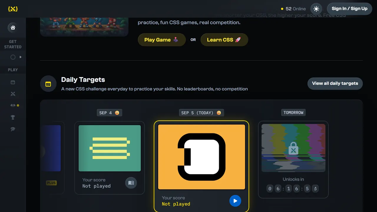 Screenshot of CSS Battle
