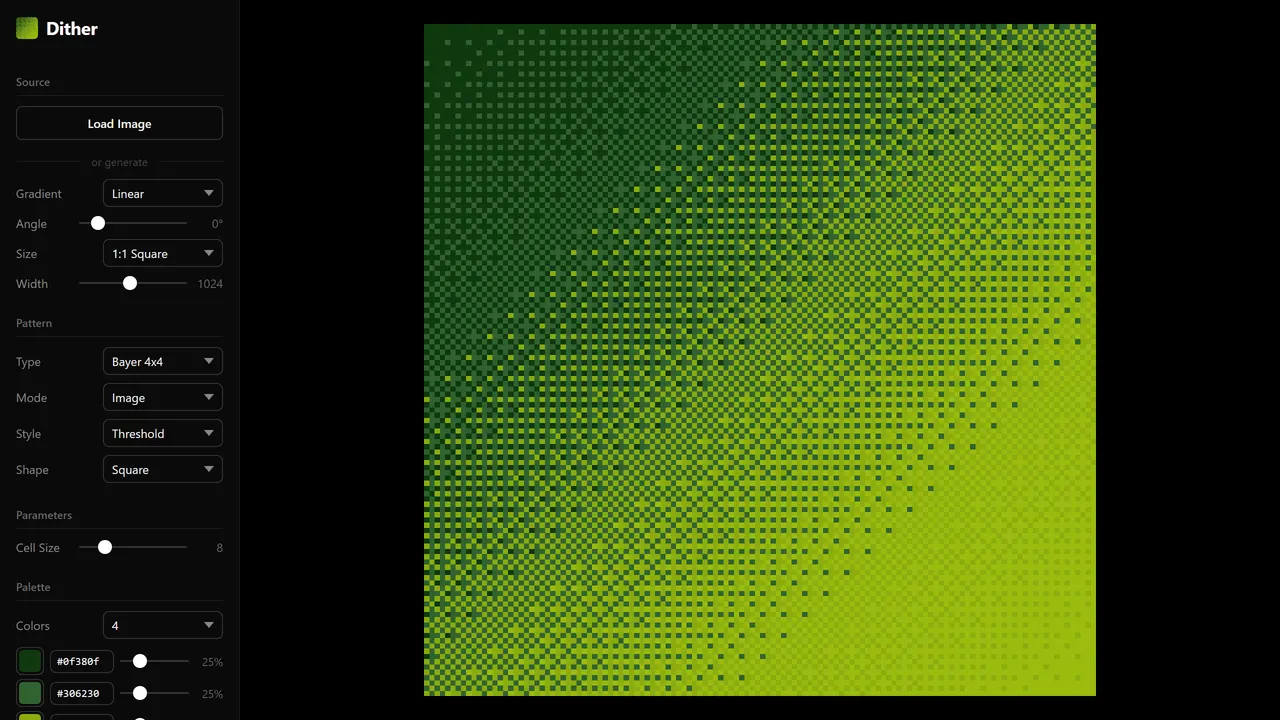 Screenshot of Dither