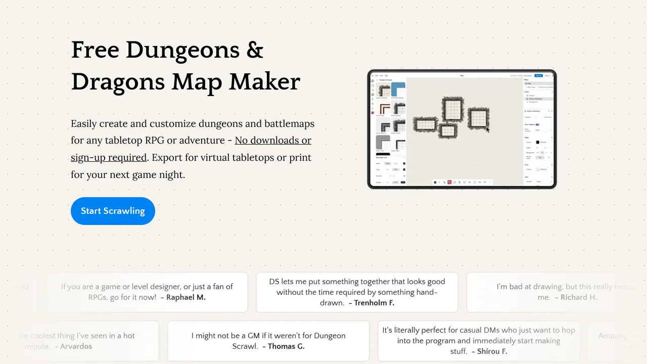 Screenshot of Dungeon Scrawl