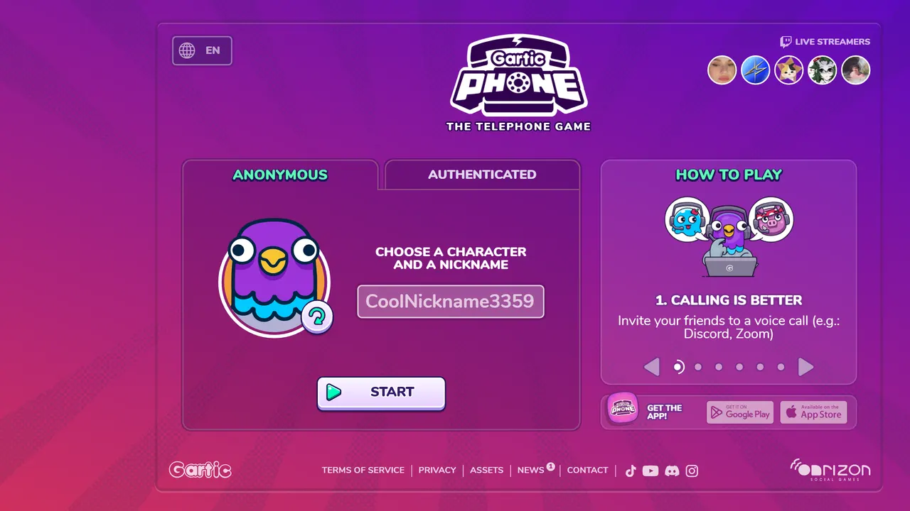 Screenshot of Gartic Phone