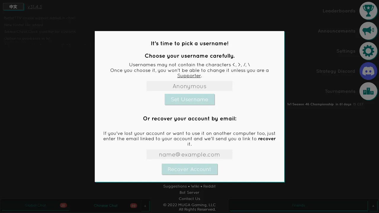 Screenshot of generals.io
