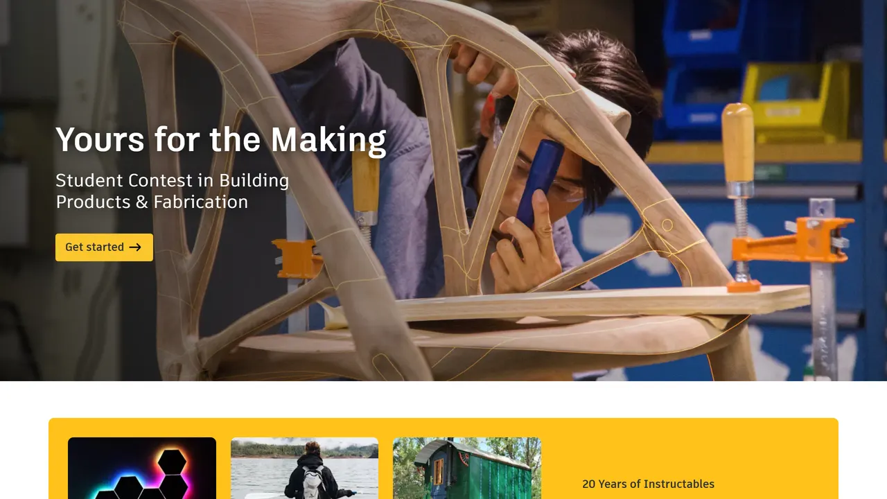 Screenshot of Instructables