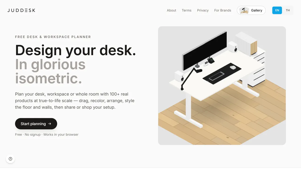 Screenshot of Juddesk