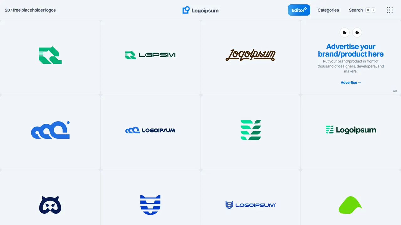 Screenshot of Logoipsum