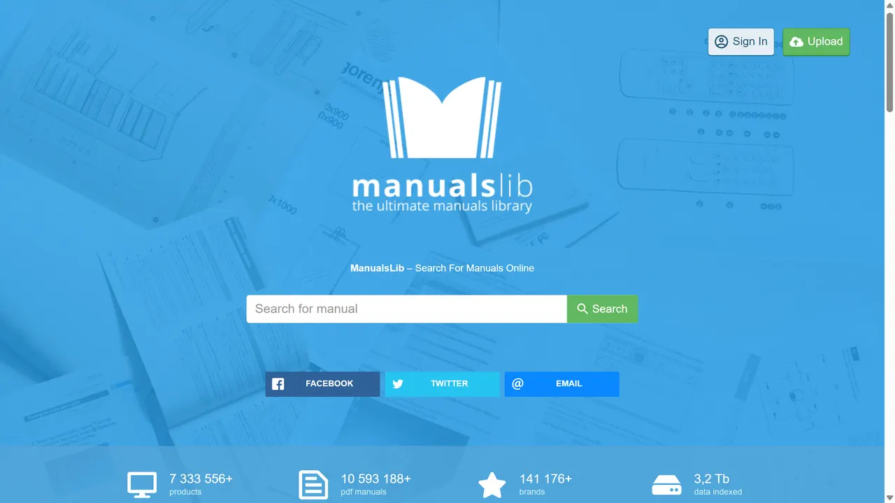 Screenshot of ManualsLib
