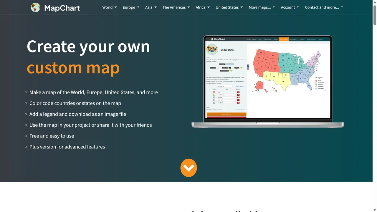 Screenshot of MapChart