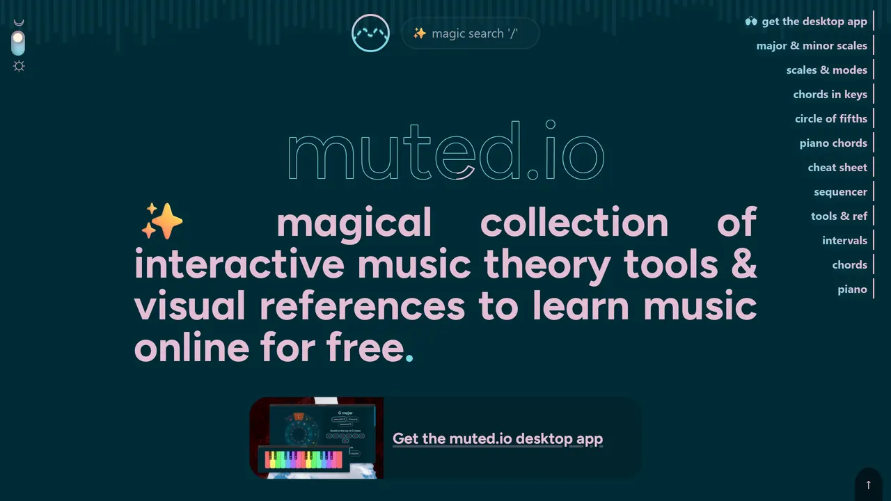 Screenshot of muted.io