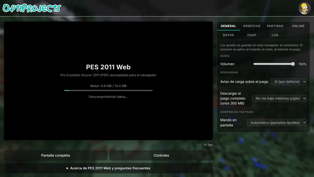 Screenshot of Pro Evolution Soccer 2011 Web Port