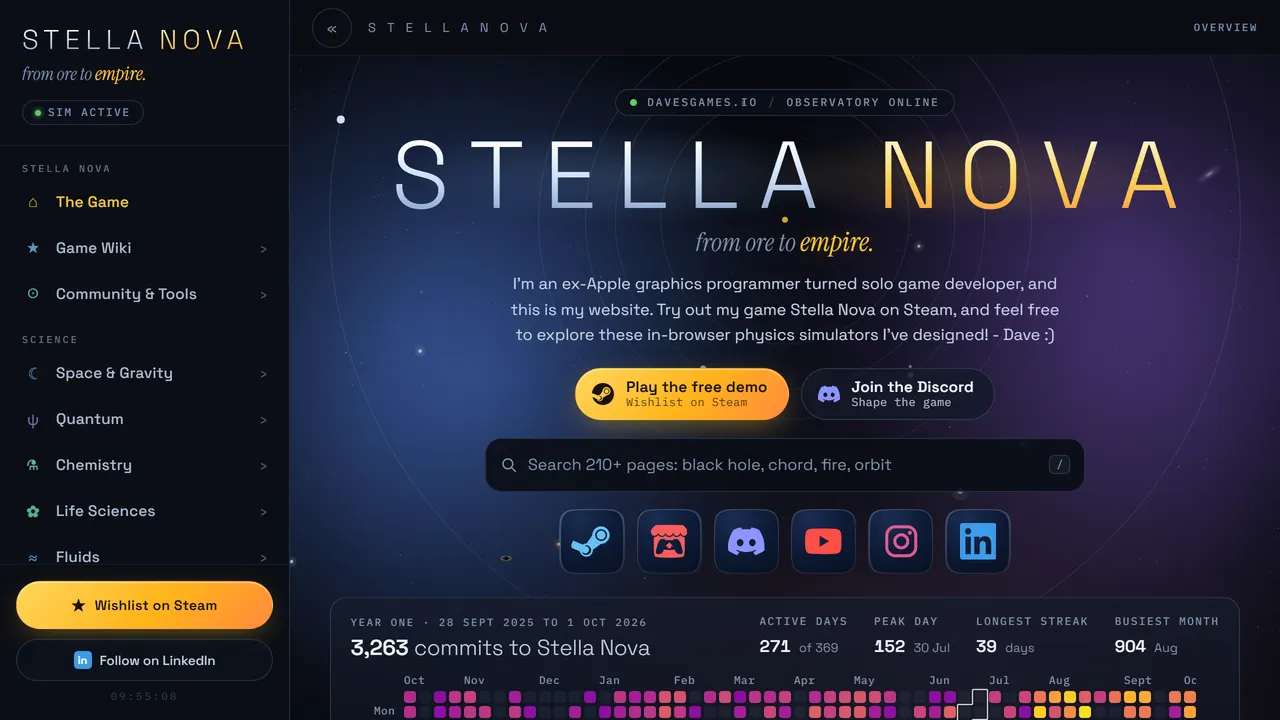 Screenshot of Stella Nova