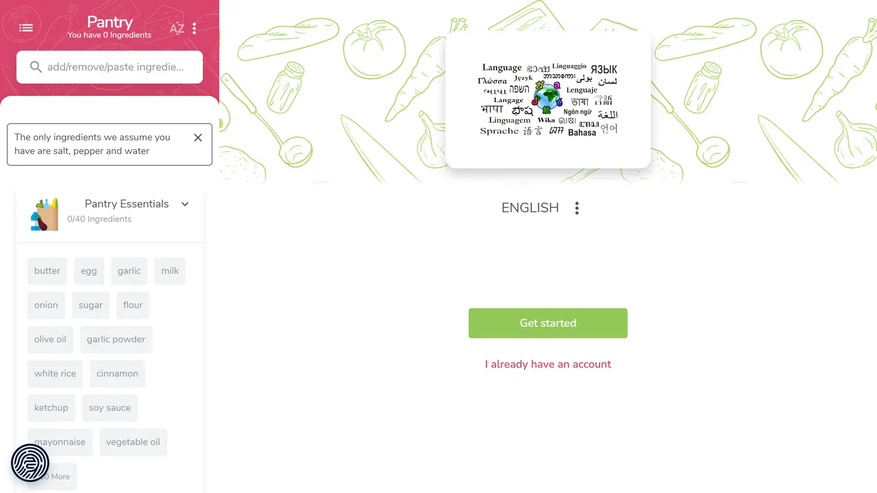 Screenshot of Supercook