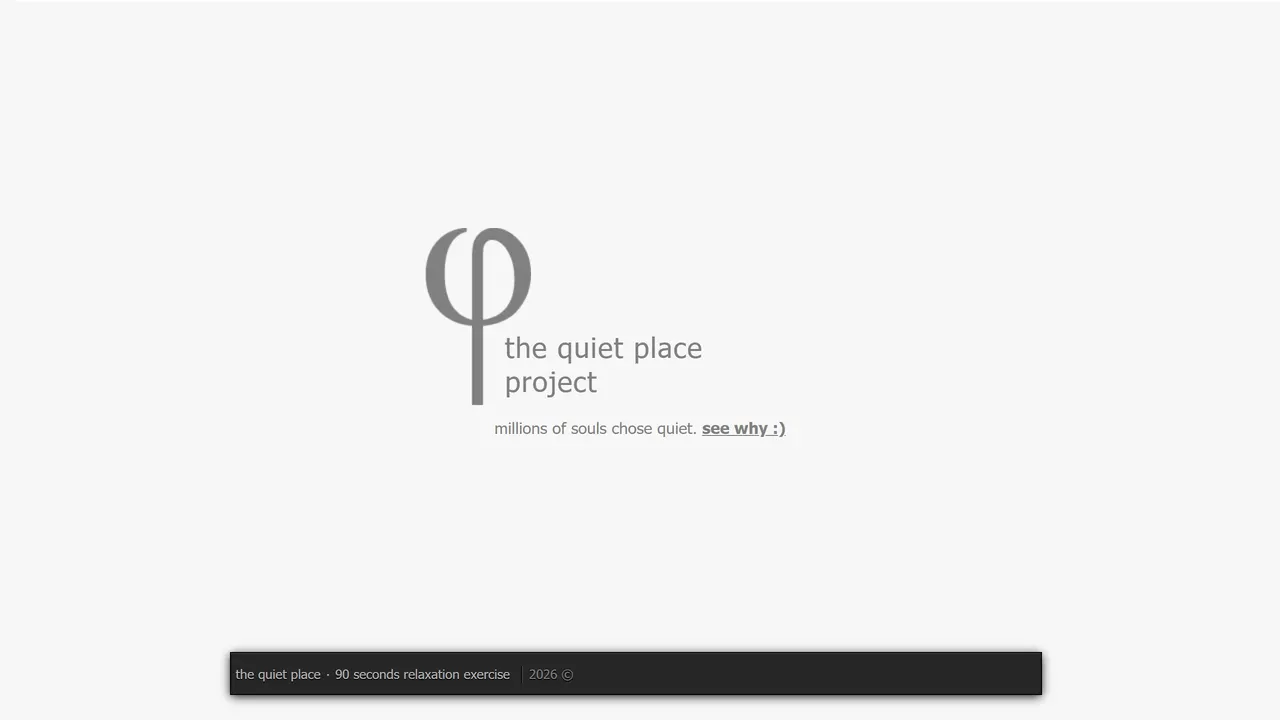 Screenshot of The Quiet Place Project