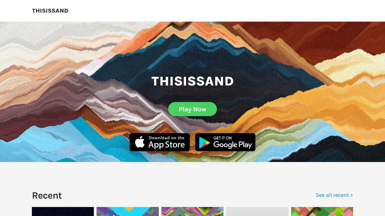 Screenshot of This Is Sand