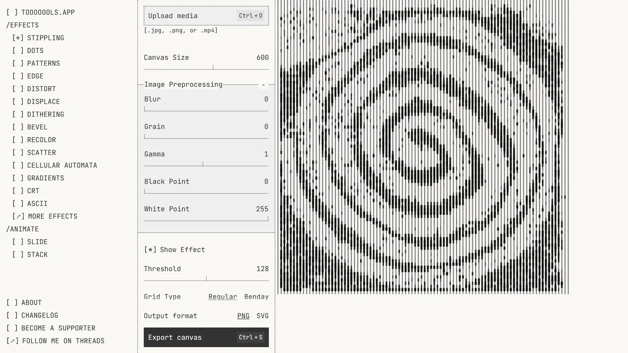 Screenshot of Tooooools