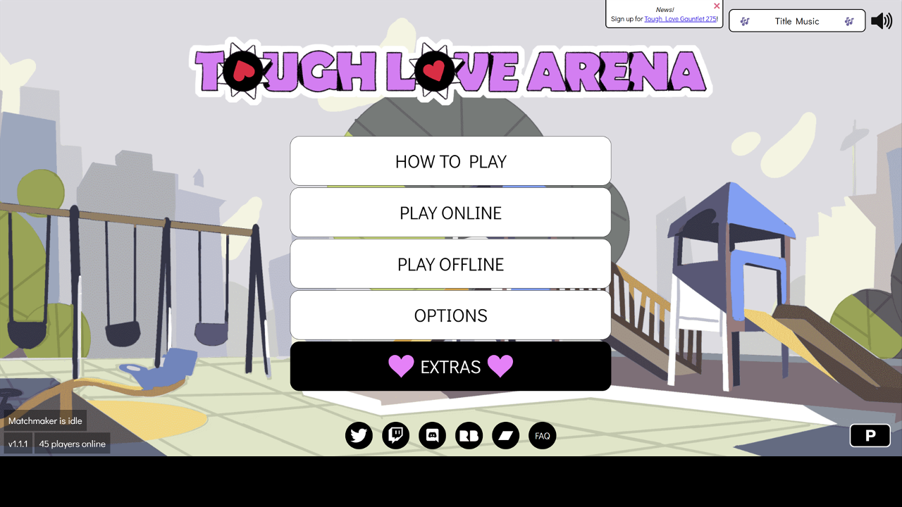 Screenshot of Tough Love Arena